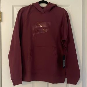 Fabletics Postgame Hoodie Sweatshirt Merlot Silicone Fast Logi Medium ($74.95)